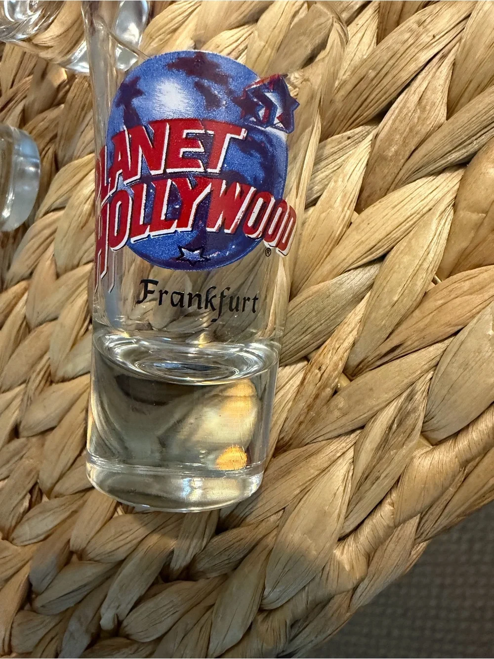 Vintage planet Hollywood Red & Blue Logo Shot Glass - Set of 6